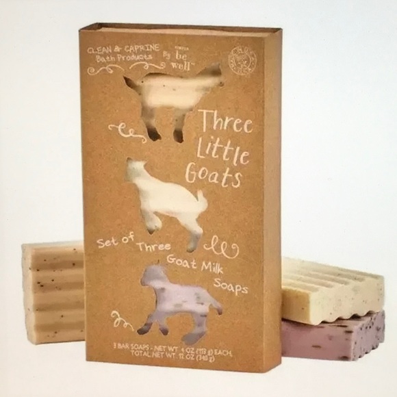 3 Goat Milk Soaps in Gift Box: Almond, Honey & Lavender - Picture 1 of 3